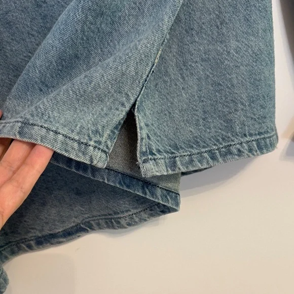 Nili Lotan Denim Blue Button-Up Shirt NWT - Picture 6 of 6